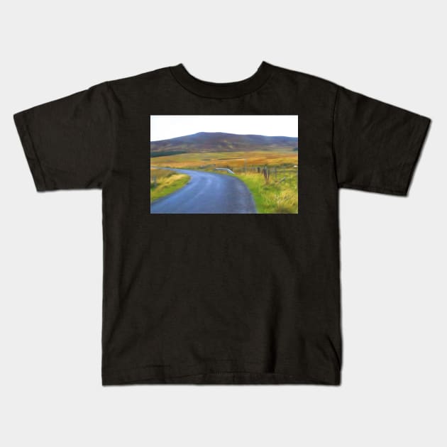 Highland Road Kids T-Shirt by dianecmcac